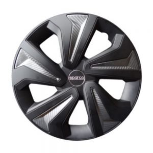 SPARCO TAPA LLANTA ARO 14  BL/SL SPC1415BKGR