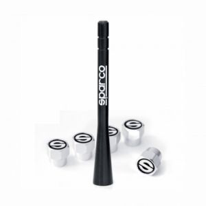SPARCO ANTENA + TAPA VALVULA SPC1417 KIT